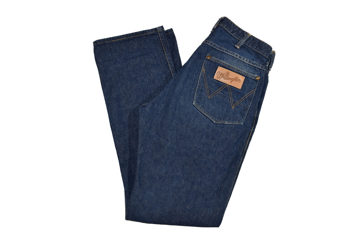 Vintage 50s 60s Wrangler Blue Bell Sanforized Dark Indigo Denim