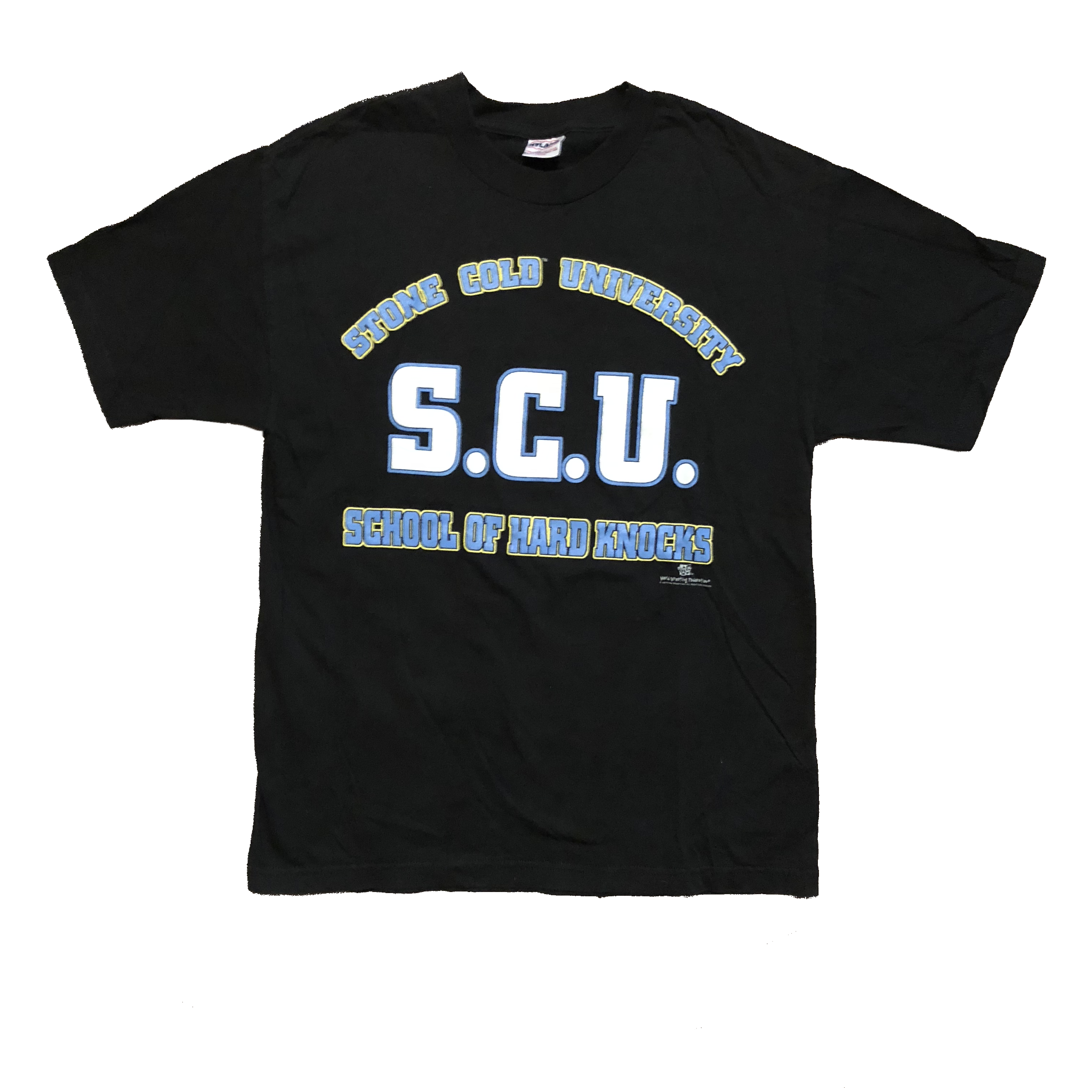 1998 WWF Stone Cold Steve Austin "University" Shirt Black Size Large - Beyond 94