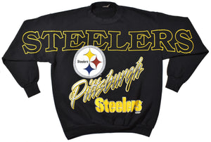 Vintage 1994 Pittsburgh Steelers Chest Spellout Sweatshirt | Beyond 94