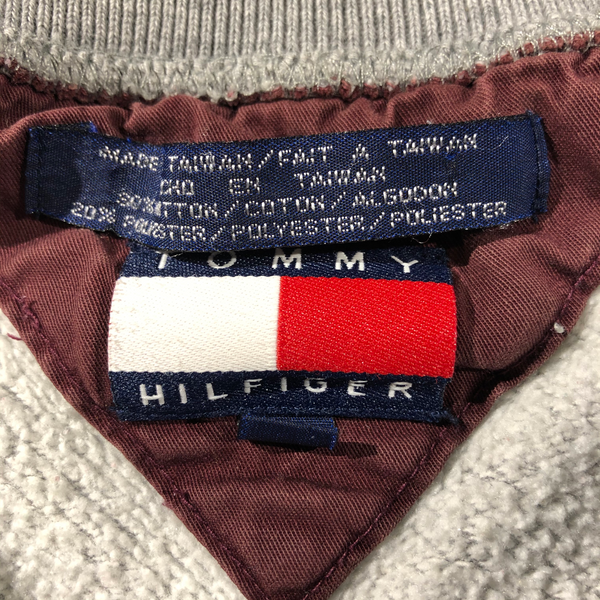 Vintage 90s Tommy Hilfiger Spellout Distressed Sweatshirt Size X-Large