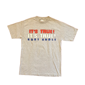 2000 WWF Kurt Angle "It's True" Shirt Grey Medium - Beyond 94