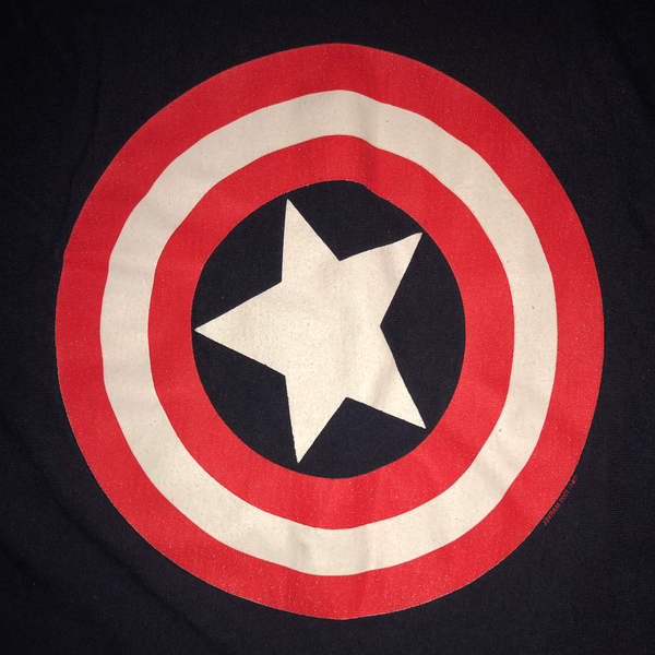 1999 Marvel Captain America Shirt Navy Size X-Large - Beyond 94