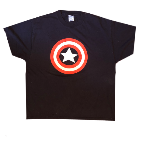 1999 Marvel Captain America Shirt Navy Size X-Large - Beyond 94