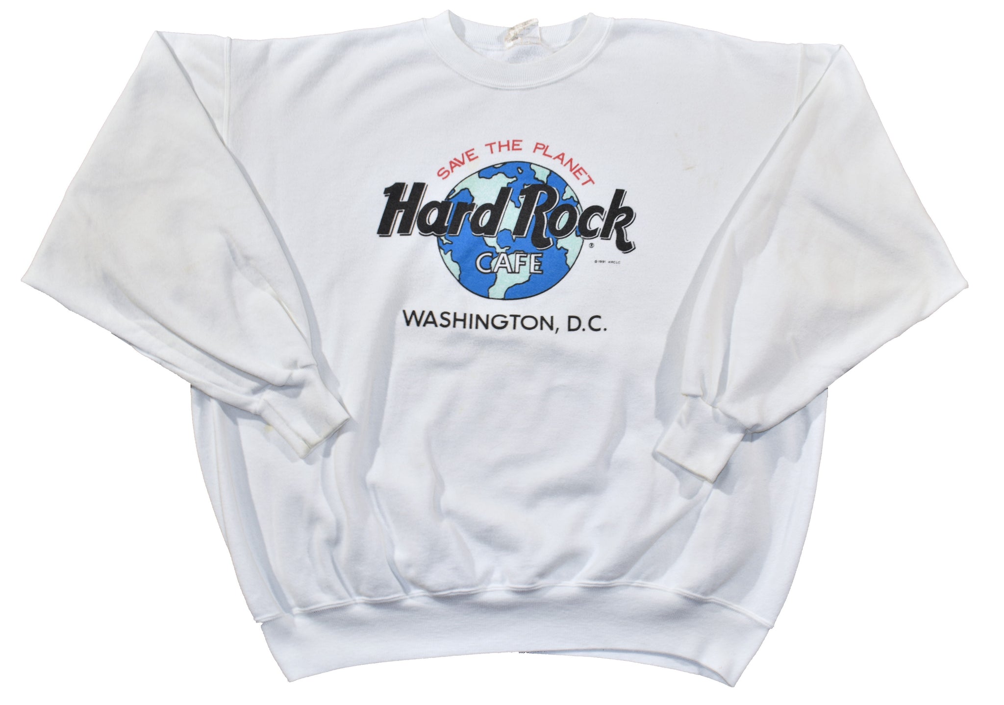 Vintage 1991 Hard Rock Cafe Save The Planet Washington DC Sweatshirt | Beyond 94