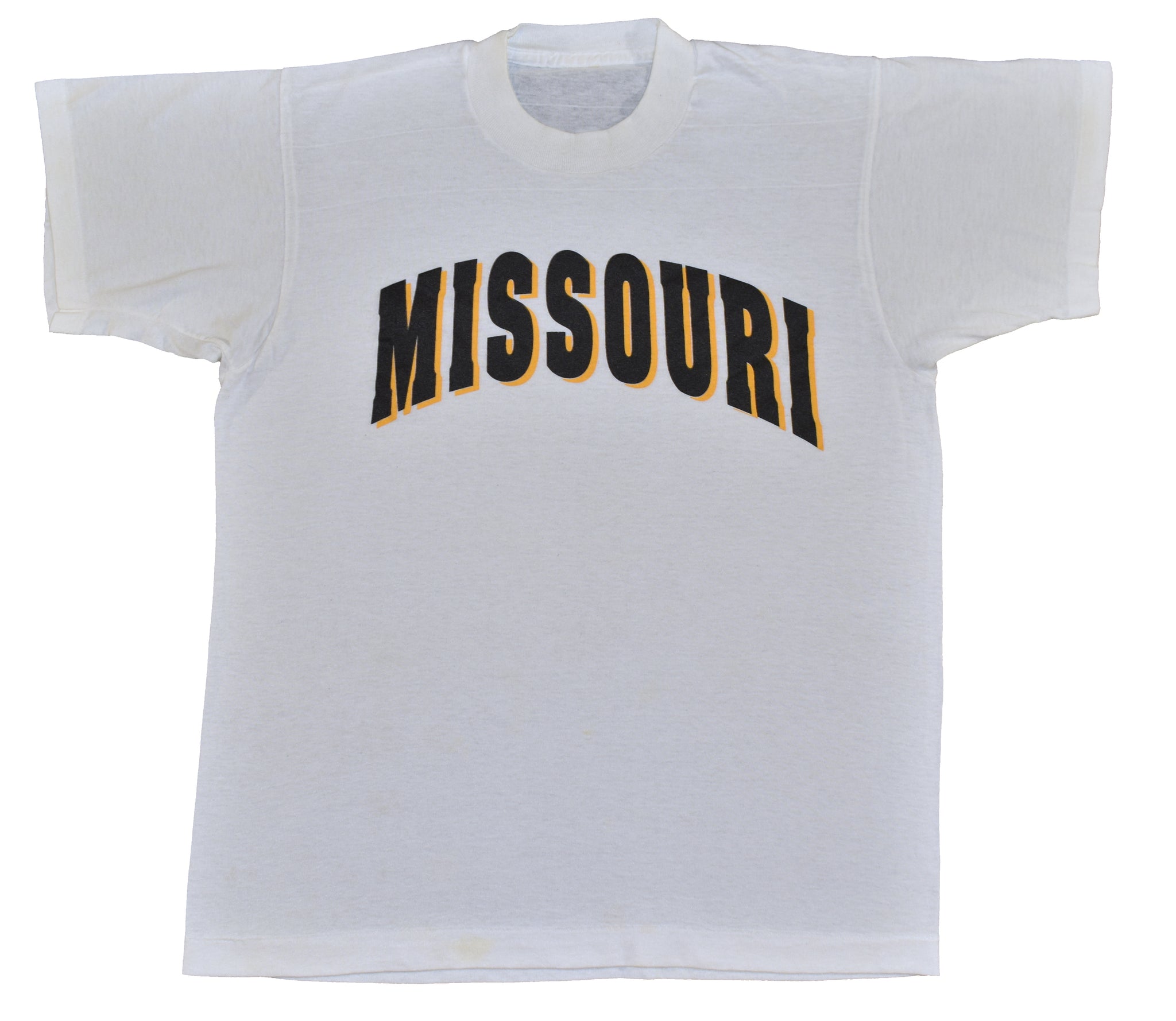 Vintage 80s University Of Missouri Tigers Single Stitch Shirt Size Medium