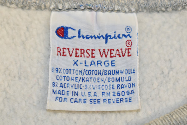 Vintage 90s Delaware Champion Reverse Weave Sweatshirt Size X-Large