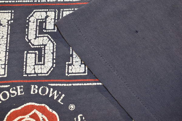 1995 Penn State University Rose Bowl Single Stitch Distressed Shirt Size Large