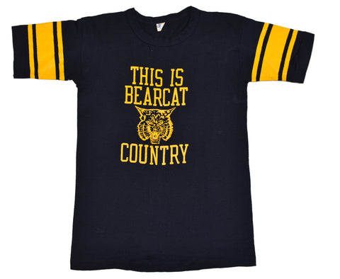 Vintage 70s DS Bearcat Country Champion Blue Bar Single Stitch Shirt Size Large