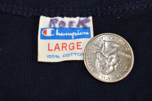 Vintage 70s DS Bearcat Country Champion Blue Bar Single Stitch Shirt Size Large