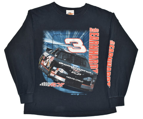 Vintage 00s Nascar Dale Earnhardt Ls Shirt Size Large