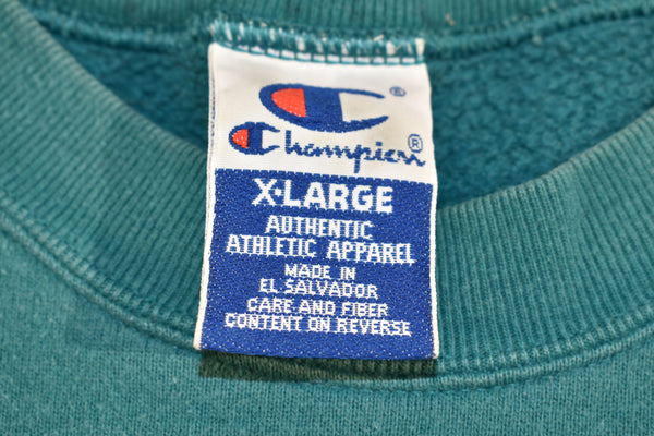 Vintage 90s Champion Tiger Embroidered Sweatshirt Size X-Large