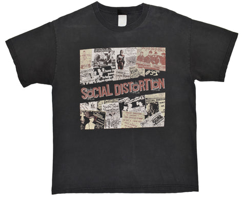 Vintage 00s Social Distortion Punk Band Shirt Size Large