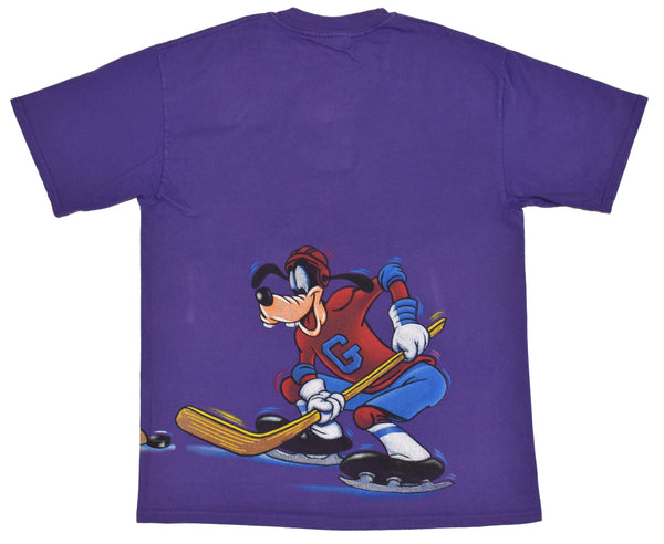 Vintage 90s Disney Athletics Mickey & Goofy Hockey Shirt Size Large