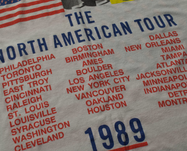 1989 Rolling Stones Steel Wheels Tour Single Stitch Shirt Size Large