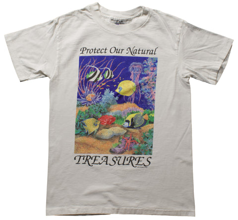 Vintage 1990 Human-i-Tees Protect Our National Treasures Single Stitch Shirt | Beyond 94