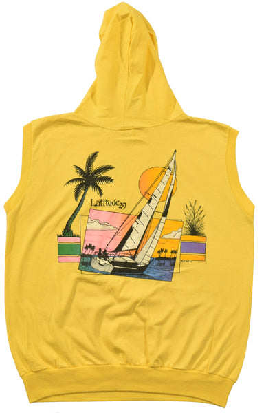 Vintage 80s Panama City Florida Sleeveless Hooded Shirt | Beyond 94