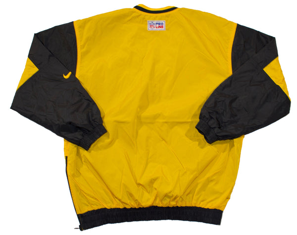 Vintage 90s Nike Pro Line Pittsburgh Steelers Reversible Pullover Jacket Size Medium