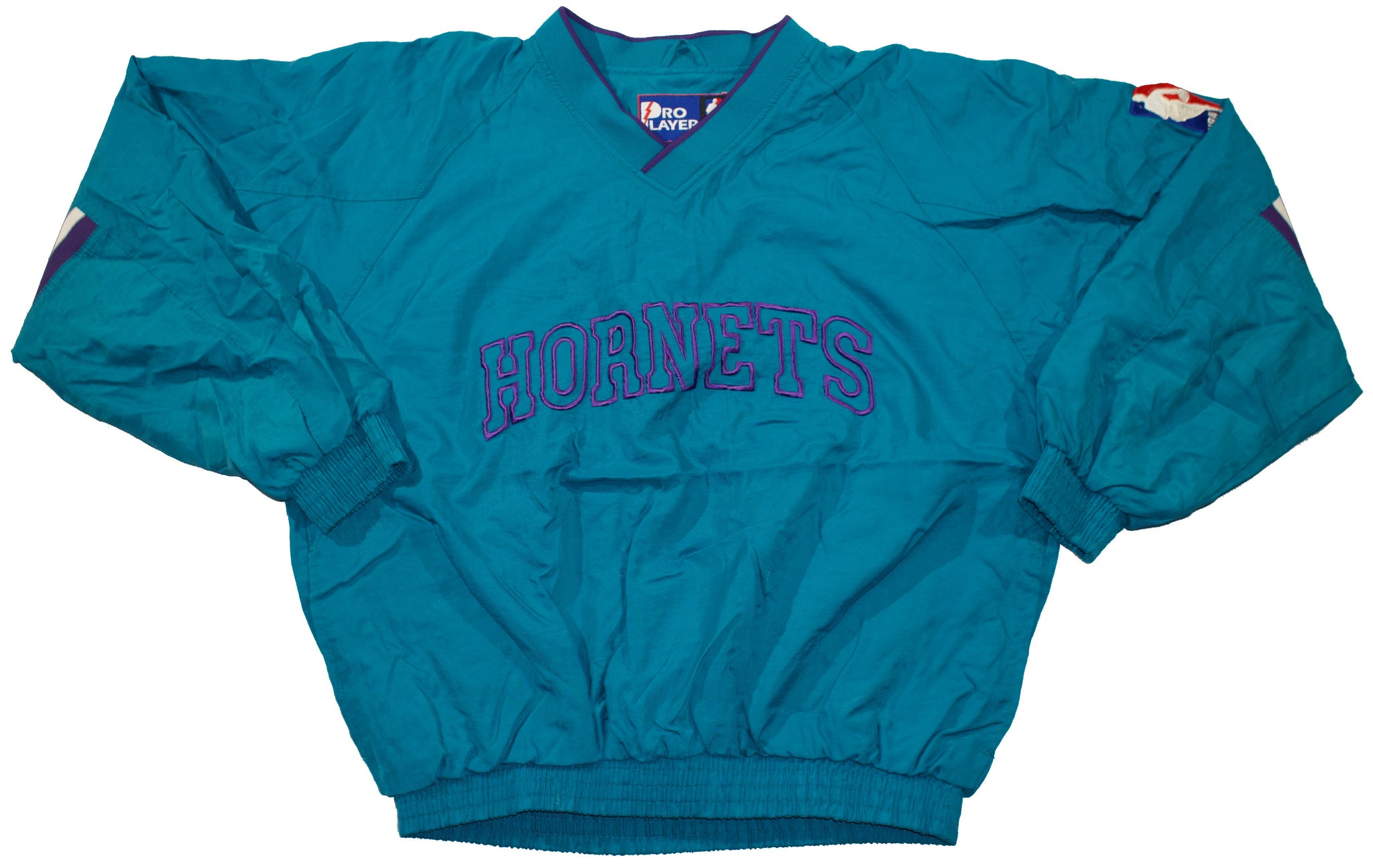 Vintage 90s Charlotte Hornets Pro Player Pullover Windbreaker Jacket | Beyond 94