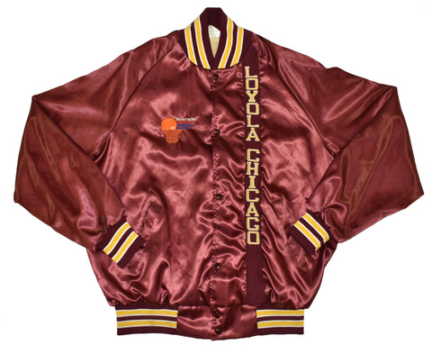 1988 Fiesta Bowl Basketball Classic Loyola University Of Chicago Satin Jacket Size X-Large