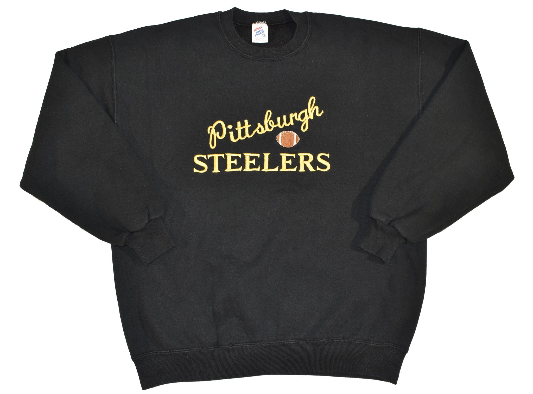 Vintage 90s Pittsburgh Steelers Embroidered Sweatshirt Size X-Large