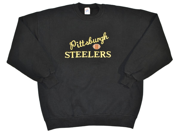 Vintage 90s Pittsburgh Steelers Embroidered Sweatshirt Size X-Large