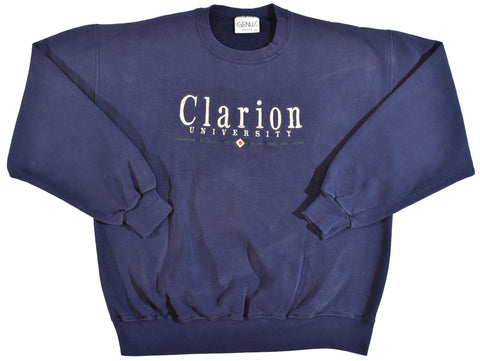 Vintage 90s Clarion University Embroidered Sweatshirt Size X-Large