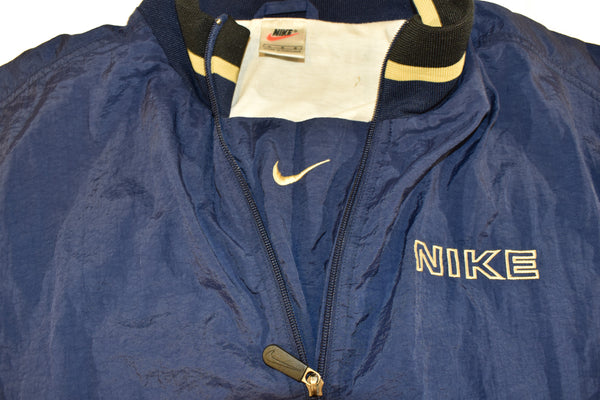 Vintage 90s Nike Mini Swoosh 1/4 Zip Windbreaker Jacket Size Large