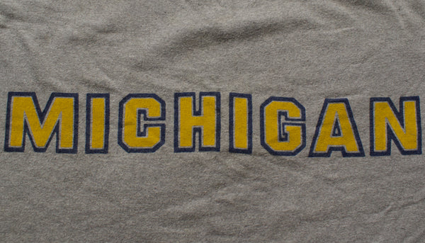 Vintage 80s Michigan Wolverines Screen Stars Single Stitch Shirt Size Medium