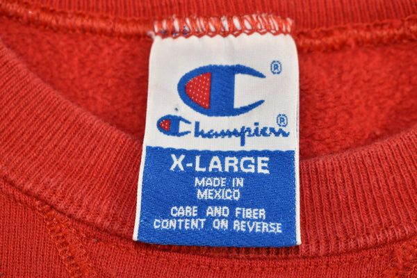 Vintage 90s Champion Embroidered Sweatshirt Size X-Large