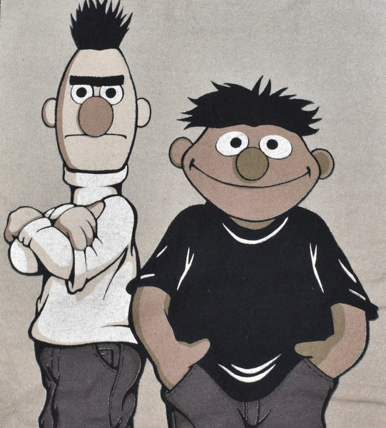Vintage 90s Bert & Ernie Just Be Shirt Size X-Large