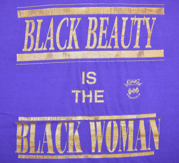 Vintage 90s Black Woman Beauty Shirt Size XXX-Large