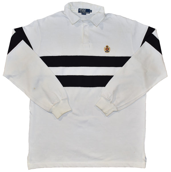 Vintage 90s Made In USA Ralph Lauren Polo Crest Rugby Ls Shirt | Beyond 94