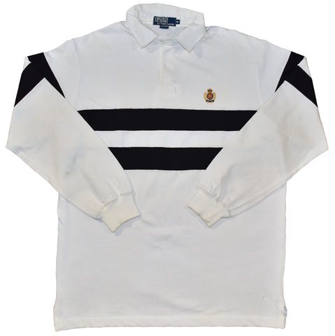 Vintage 90s Made In USA Ralph Lauren Polo Crest Rugby Ls Shirt | Beyond 94