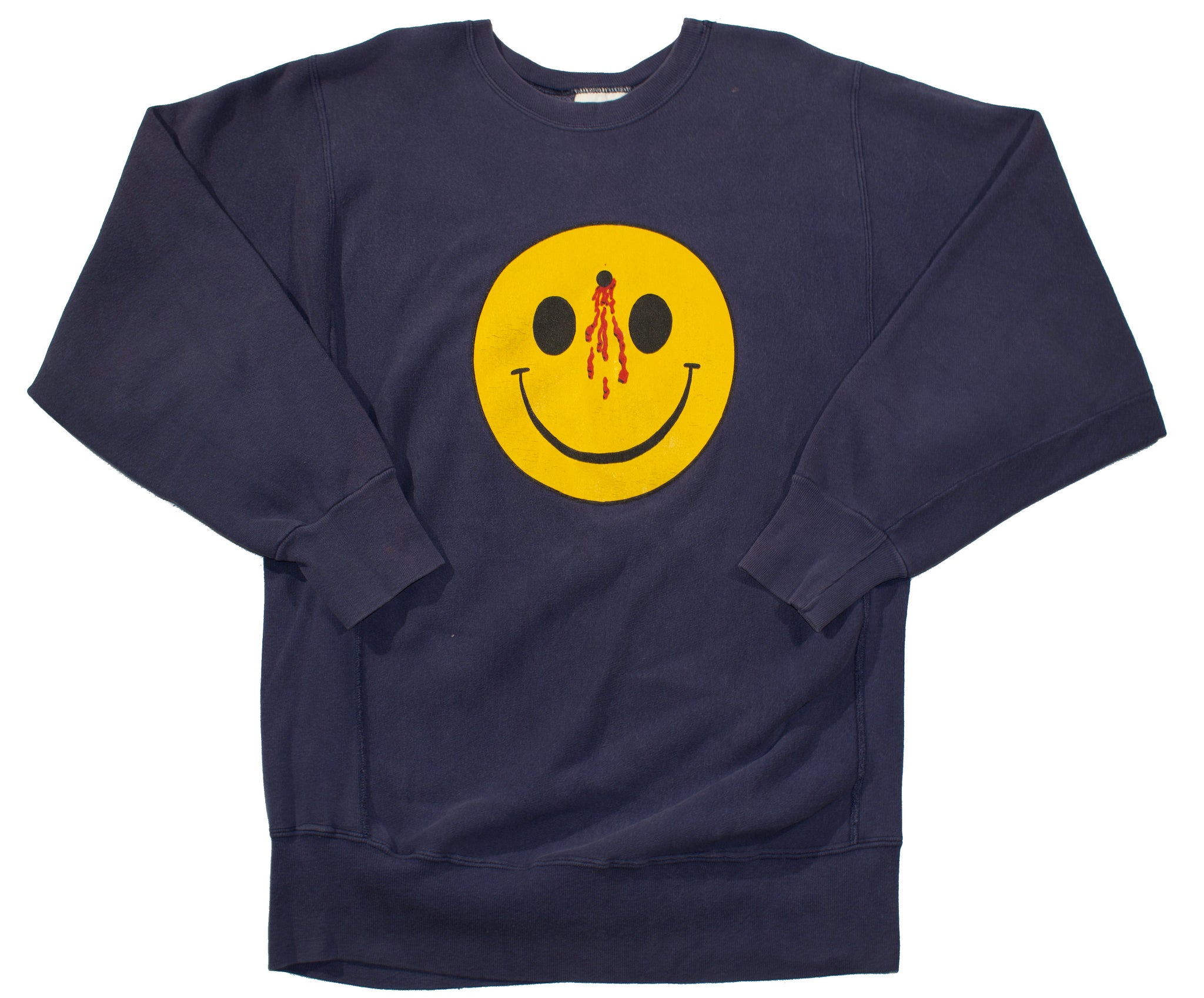 Vintage 90s Bullet Hole Smiley Face Sweatshirt | Beyond 94