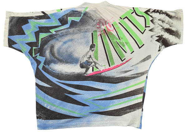 Vintage 90s Surfer No Limit All Over Print Shirt | Beyond 94