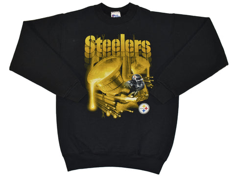 Vintage 90s Pittsburgh Steelers Pro Player Sweatshirt Size Medium