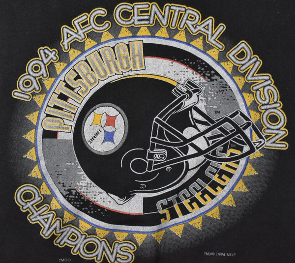 1994 Pittsburgh Steelers AFC Central Division Champions Sweatshirt Size Medium