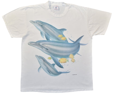 Vintage 90s Ocean Dolphins Single Stitch Shirt | Beyond 94