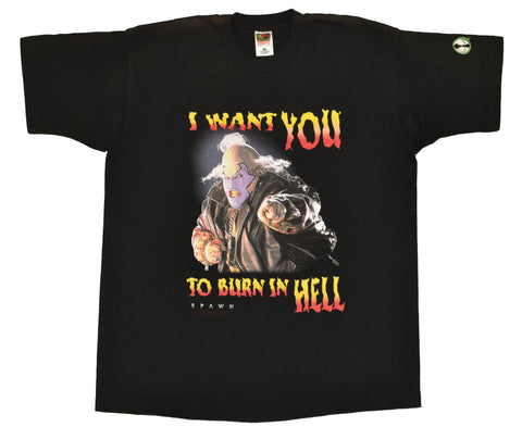 1997 Spawn Violator You'll Burn In Hell Single Stitch Shirt Size X-Large