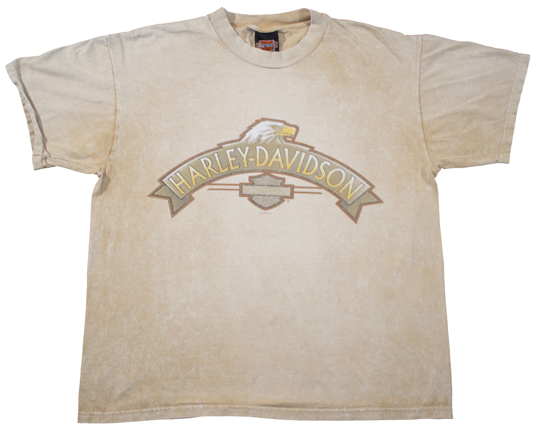 1998 Harley Davidson Acid Wash Shirt Size Large