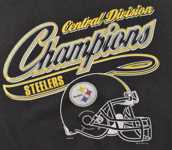 1997 Pittsburgh Steelers Central Division Champions Sweatshirt Size Medium
