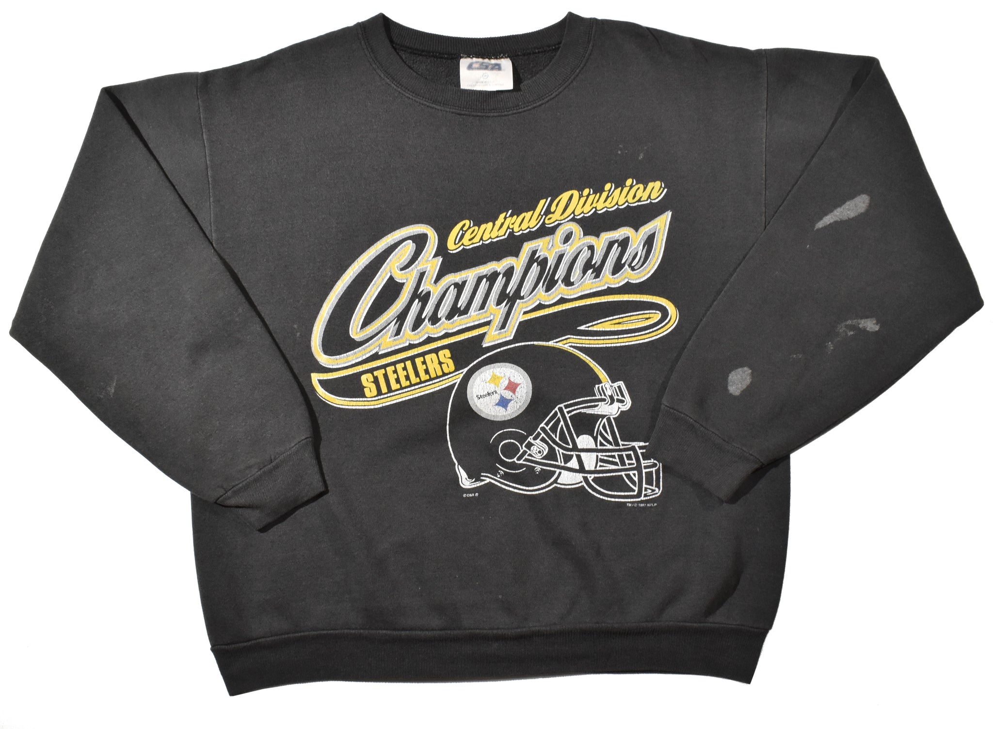 Vintage 1997 Pittsburgh Steelers Central Division Champions Sweatshirt | Beyond 94