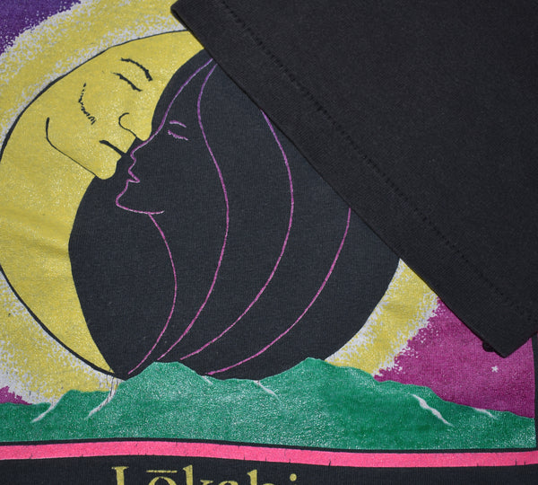 Vintage 90s Lokahi Eclipse Of Hawaii Single Stitch Shirt Size X-Large