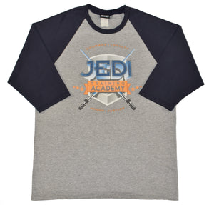 Vintage 00s Star Wars Jedi Academy Raglan Shirt Size Large