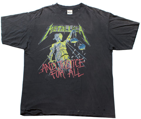 Vintage 1994 Distressed Metallica Justice For All Single Stitch Shirt | Beyond 94