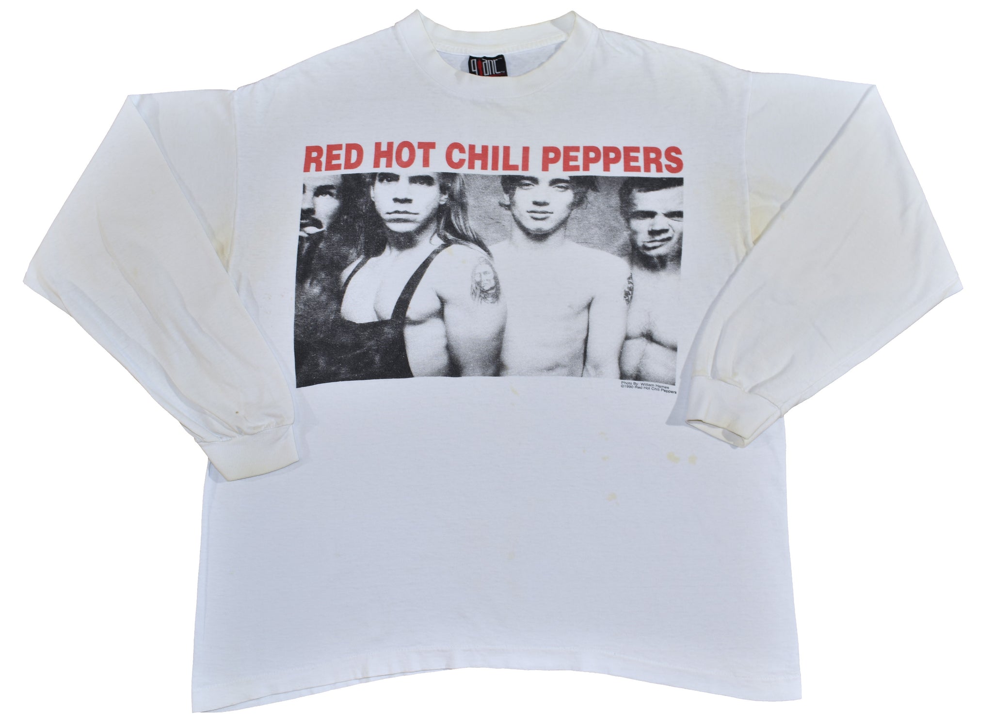 1990 Red Hot Chili Peppers Ls Single Stitch Band Shirt Size X-Large