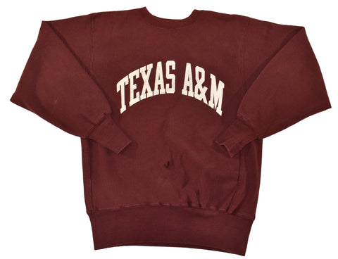 Vintage 90s Champion Texas A&M Reverse Weave Sweatshirt Size Large