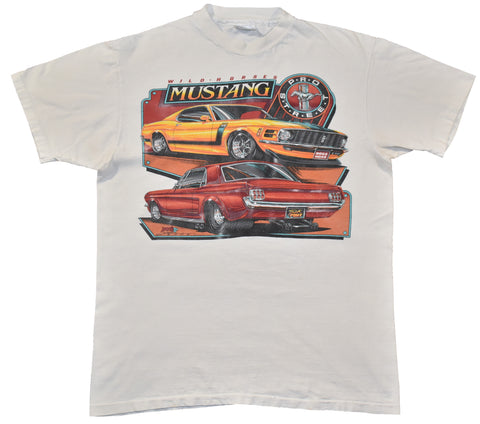 Vintage 1991 Ford Mustang Wild Horses Pro Street Car Single Stitch Shirt | Beyond 94