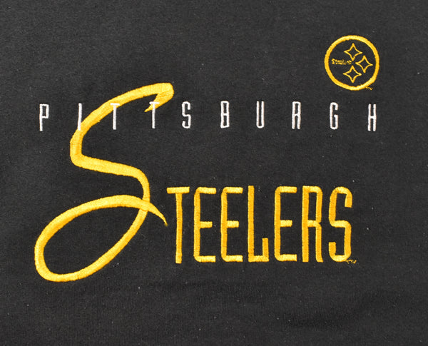 Vintage 90s Pittsburgh Steelers Embroidered Sweatshirt Size Medium