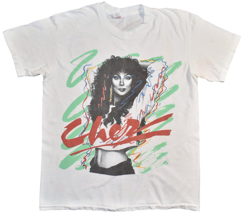 Vintage 1990 Cher Heart Of Stone Single Stitch Band Shirt | Beyond 94